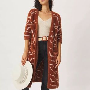 Anthropologie Heddie Eyelash Cardigan